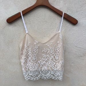 Lace tank top